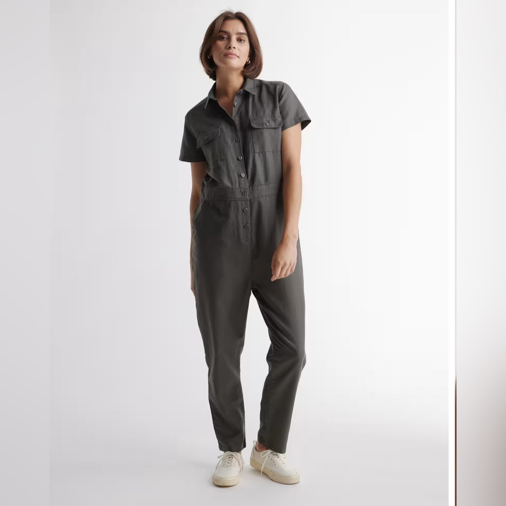 Quince Slate Gray Jumpsuit